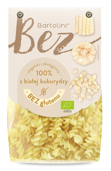 Makaron świderki z białej kukurydzy bezglutenowy 250 g - Bartolini (EKO)