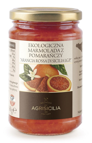 Marmolada z czerwonych pomarańczy 360 g - Agrisicilia (EKO)