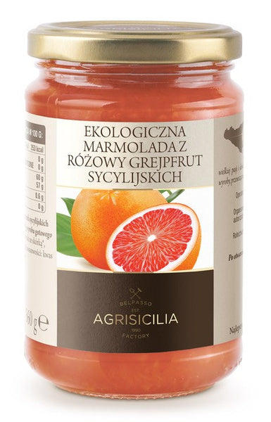 Marmolada z różowych grejpfrutów sycylijskich 360 g - Agrisicilia (EKO)