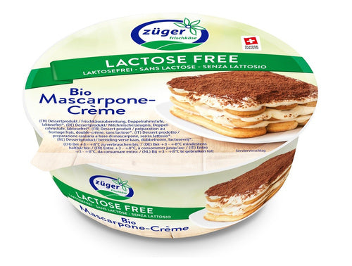 Mascarpone o obniżonej zawartości laktozy 250 g - Zuger (EKO)