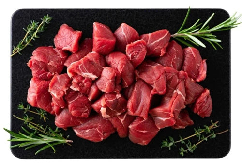 Mięso gulaszowe wołowe surowe ekologiczne 300 g - Wasąg (EKO) (dostępność: wt - pt)