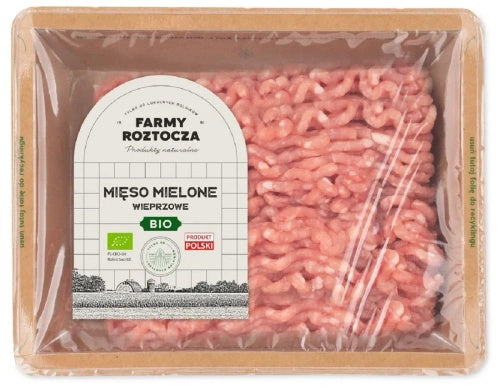 Mięso mielone wieprzowe surowe ekologiczne (ok. 300 g) - Farmy Roztocza (EKO) (dostępność: pon - pt)