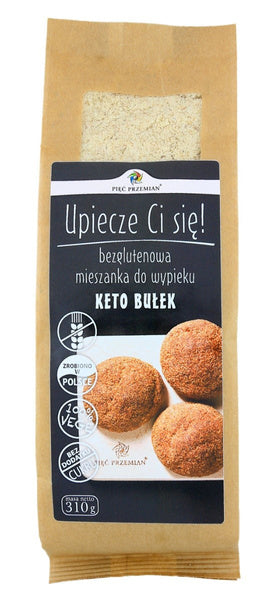 Mieszanka do wypieku bułek bezglutenowa KETO 310 g - Pięć Przemian