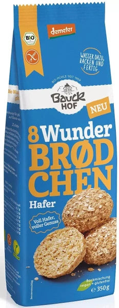 Mieszanka do wypieku bułek owsianych bezglutenowa 350 g - Bauck Hof (EKO)