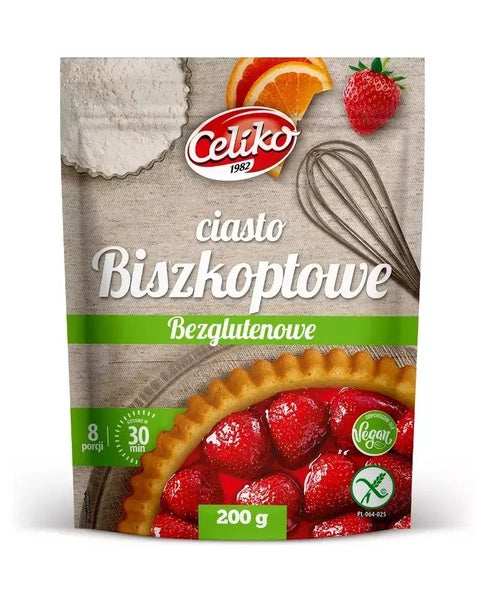 Mieszanka do wypieku ciasta biszkoptowego bezglutenowa 200 g - Celiko
