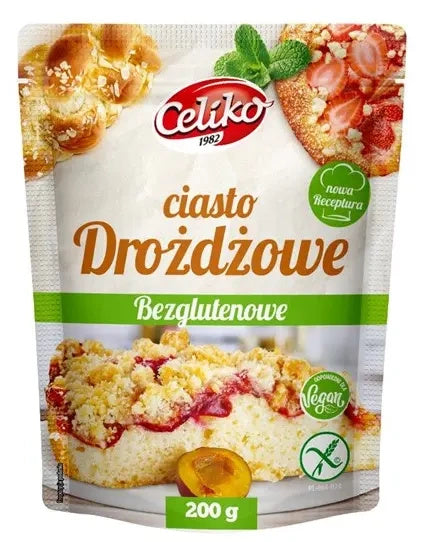 Mieszanka do wypieku ciasta drożdżowego bezglutenowa 200 g - Celiko