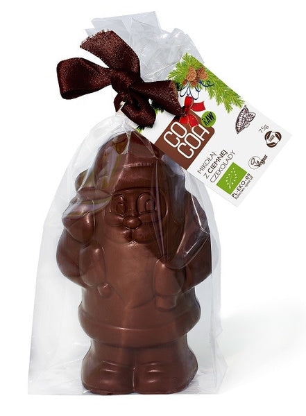 Mikołaj z ciemnej czekolady bezglutenowy 75 g - Cocoa (EKO)