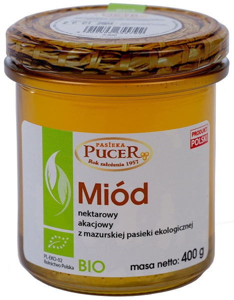 Miód akacjowy 400 g - Pucer Ekologiczny (EKO)