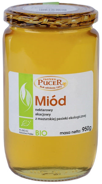 Miód akacjowy  950 g - Pasieka Pucer (EKO)