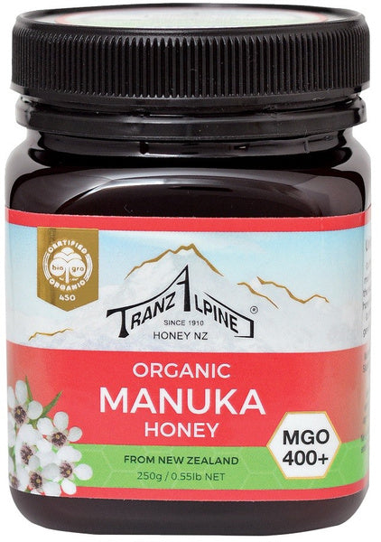 Miód manuka MGO  400+ 250 g - Tranzalpine (EKO)