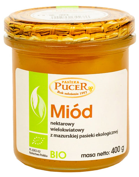 Miód wielokwiatowy 400 g - Pasieka Pucer (EKO)