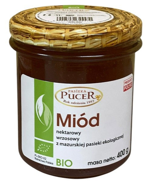 Miód wrzosowy 400 g - Pasieka Pucer (EKO)