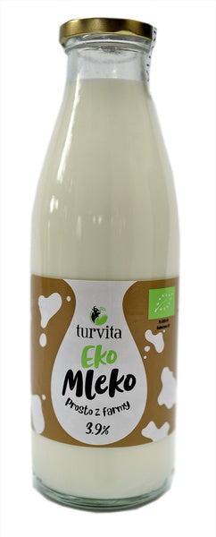 Mleko świeże 3,9 % 750 ml - Turvita (EKO)
