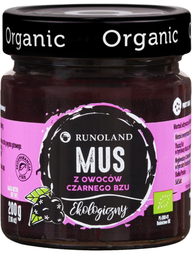 Mus z czarnego bzu 200 g - Runoland (EKO)