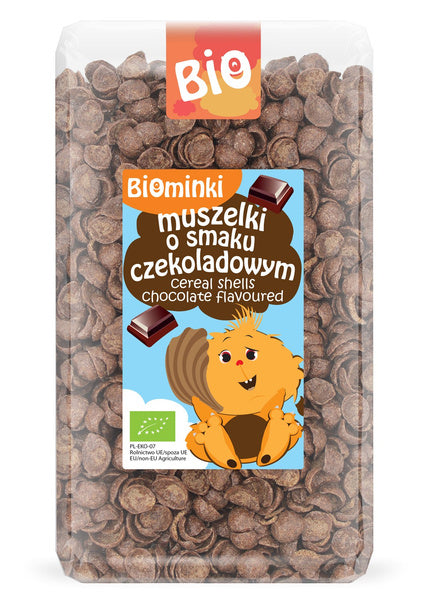 Muszelki czekoladowe płatki śniadaniowe 300 g - Biominki (EKO)