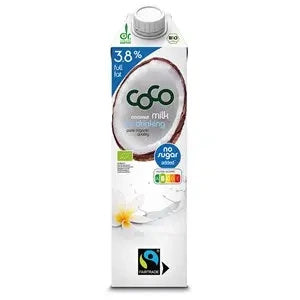 Napój kokosowy coconut milk do picia 3,8 % bez dodatku cukru fair trade 1 l - Coco (EKO)