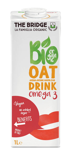 Napój owsiany omega-3 bezglutenowy 1 l - The Bridge (EKO)