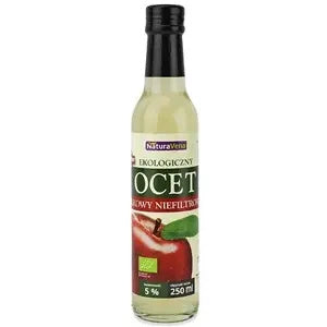 Ocet jabłkowy 5 % niefiltrowany  250 ml - Naturavena (EKO)