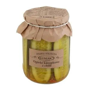 Ogórki kanapkowe z chili 710 g (380 g) - Luniak