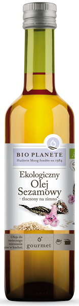 Olej Sezamowy Tłoczony Na Zimno Bio 500 Ml  -  BIO PLANETE
