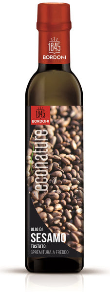 Olej sezamowy z prażonych nasion tłoczony na zimno 250 ml - Bordoni (EKO)
