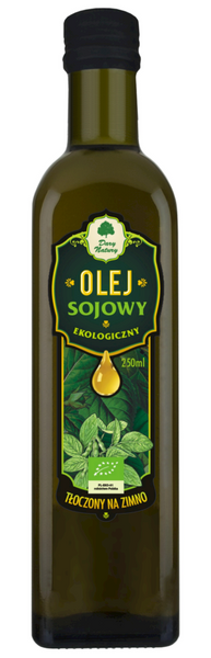Olej sojowy tłoczony na zimno 250 ml - Dary Natury (EKO)