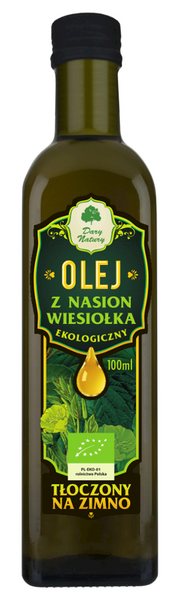 Olej z wiesiołka tłoczony na zimno 100 ml - Dary Natury (EKO)