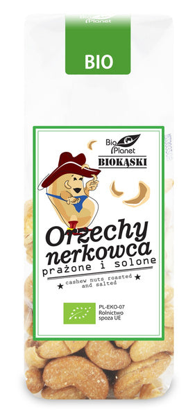 Orzechy nerkowca prażone i solone 100 g - Bio Planet (EKO)