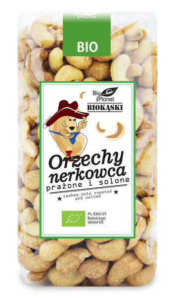 Orzechy nerkowca prażone i solone 350 g - Bio Planet (EKO)
