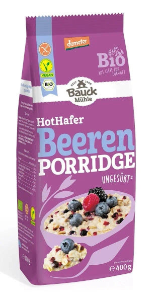 Owsianka z owocami leśnymi bezglutenowa 400 g - Bauck Hof (EKO)