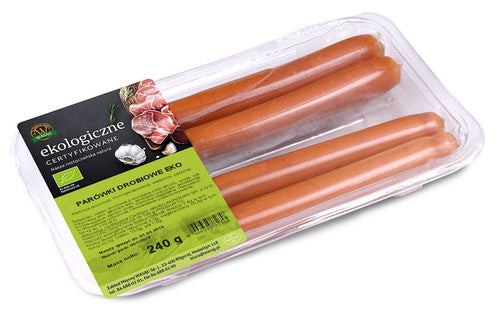 Parówki drobiowe 4 szt. 240 g - Wasąg (EKO)
