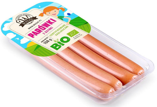Parówki z szynki naturalne 150 g - Wasąg (EKO)