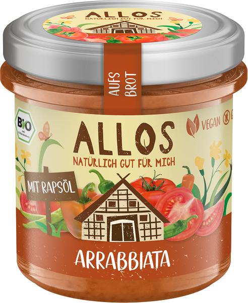 Pasta kremowa arrabbiata bezglutenowa 140 g - Allos (EKO)