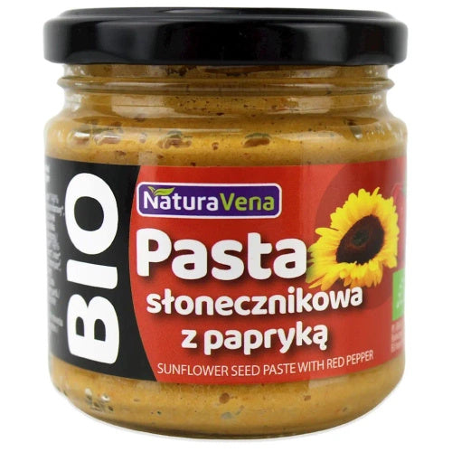 Pasta słonecznikowa z papryką 185 g - Naturavena (EKO)