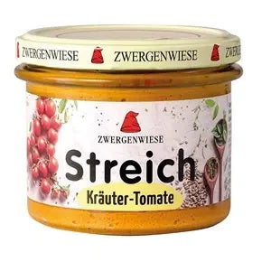 Pasta słonecznikowa z ziołami i pomidorami bezglutenowa 180 g - Zwergenwiese (EKO)