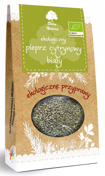 Pieprz biały cytrynowy 50 g - Dary Natury (EKO)