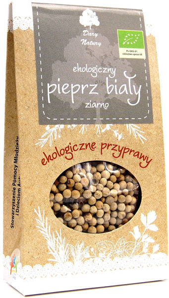 Pieprz biały ziarno 30 g - Dary Natury (EKO)