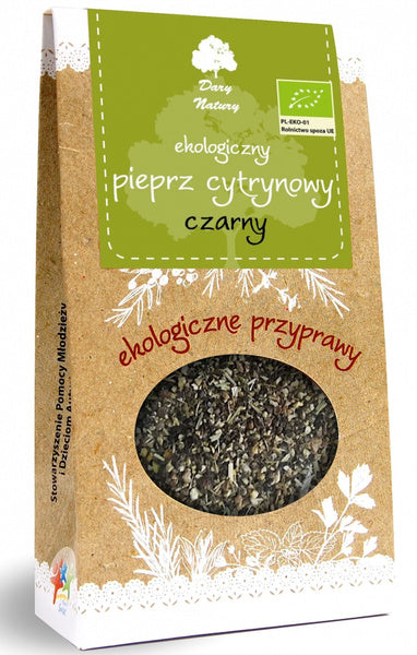 Pieprz czarny cytrynowy 50 g - Dary Natury (EKO)