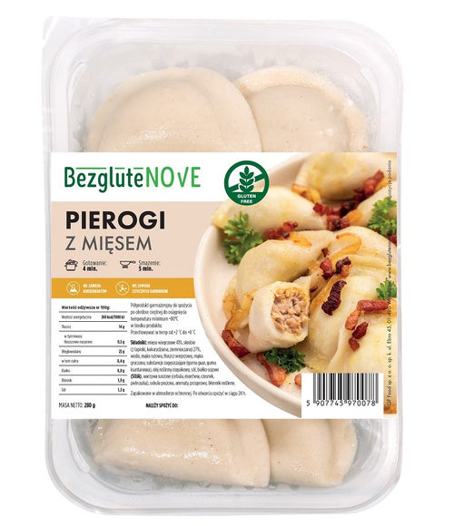 Pierogi z mięsem bezglutenowe 280 g - Bezglutenove