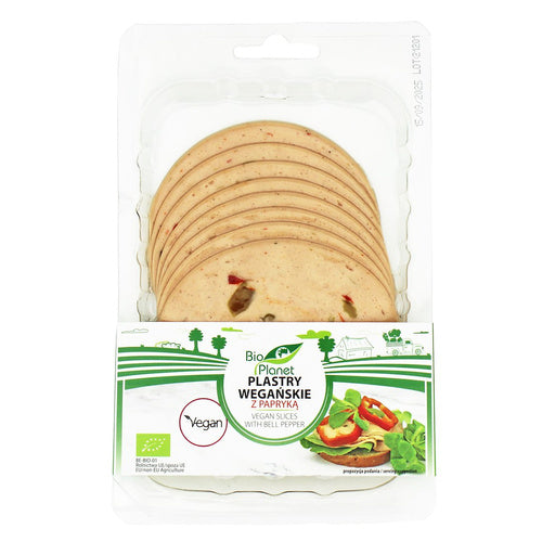 Plastry wegańskie z papryką 100 g - Bio Planet (EKO)