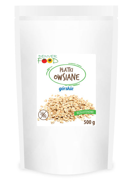 Płatki owsiane górskie bezglutenowe 500 g - Denver Food