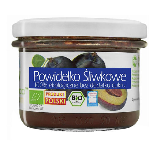 Powidła śliwkowe bezglutenowe bez dodatku cukru 180 g - Bio Food (EKO)
