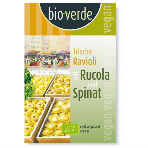 Ravioli świeże z rukolą i szpinakiem 250 g - Bio Verde (EKO)