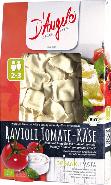 Ravioli z pomidorami i serem ricotta 250 g - D`Angelo (EKO)