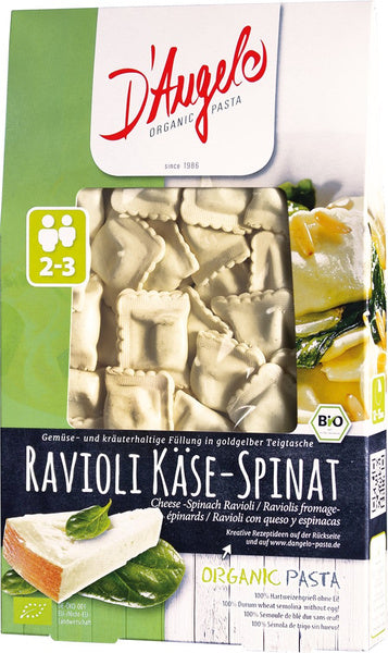 Ravioli z serem i szpinakiem 250 g - D`Angelo (EKO)