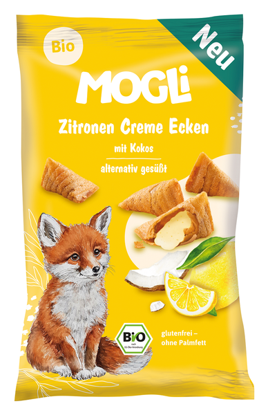 Rożki z kremem kokosowo cytrynowym bezglutenowe 30 g - Mogli (EKO)