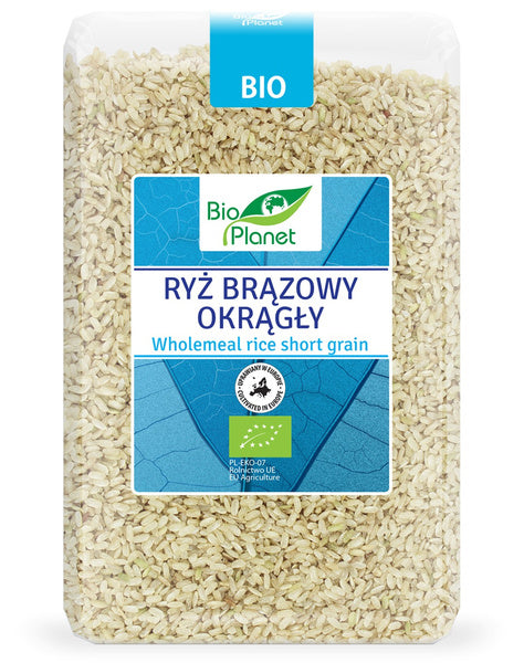 Ryż brązowy okrągły 2 kg - Bio Planet (EKO)