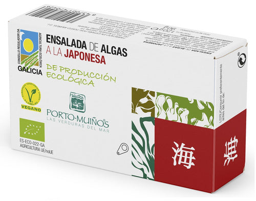 Sałatka z alg morskich w sosie japońskim 120 g (90 g) - Porto Muinos (EKO)