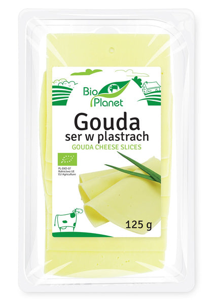 Ser gouda w plastrach 125 g - Bio Planet (EKO)