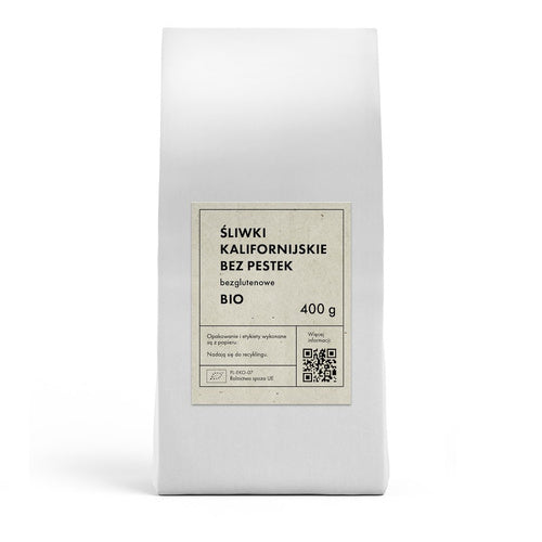 Śliwki kalifornijskie suszone bezglutenowe 400 g - The Planet (EKO)